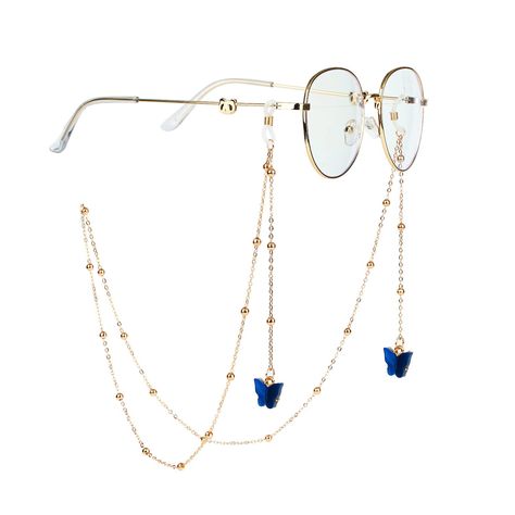 PRICES MAY VARY. This stylish butterfly and beaded design mask chain strap measures about 27.5 inches, weight 0.35 ounces, it’s s lightweight for wearing as a eyeglass and mask chain necklace all daily. Our eyeglass chains have specially designed Adjustable Universal Connectors that fit most glasses frames & arms. From narrow to wide, the Anti-Slip loops will securely hold on to your glasses. Works with sunglasses, reading glasses, safety glasses, and more. The chain is gentle to the skin, our E Glasses Chains Aesthetic, Chains Aesthetic, Mask Chains, Eyeglass Strap, Eyeglass Necklace, Glasses Chains, Mask Lanyard, Gold Glasses, Metal Glasses