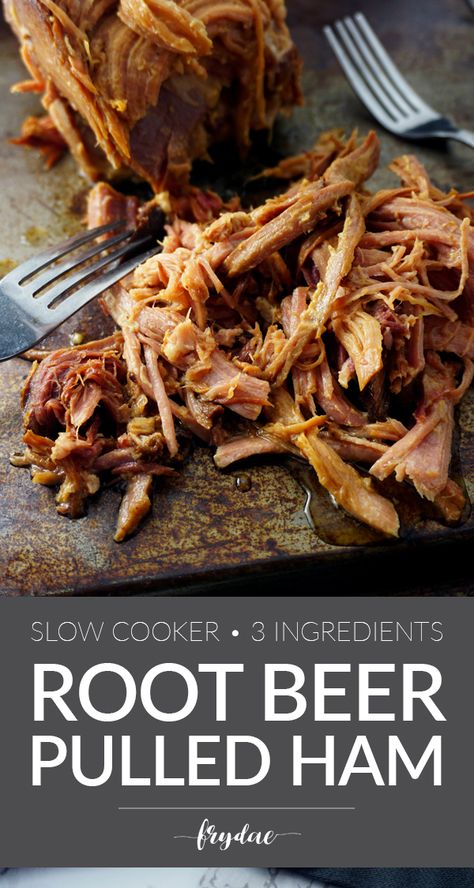 Pulled Ham Slow Cooker, Shredded Ham Slow Cooker, Pulled Ham Crockpot, Pulled Ham Recipes, Pulled Ham, Slow Cooker Ham Recipes, Ham Recipes Crockpot, Smoked Ham Recipe, Whole Ham