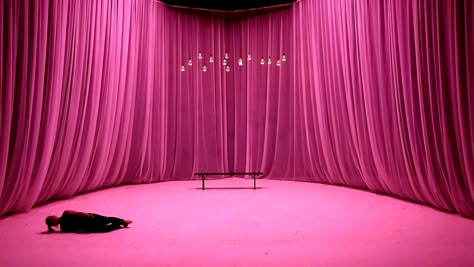 Set Design, Installation, Contemporary art Pink Music Video Set, Dance Set Design, Fabric Set Design, Simple Set Design, Music Video Set Design Ideas, Music Video Set Design, Video Set Design, Music Video Set, Studio Set Design