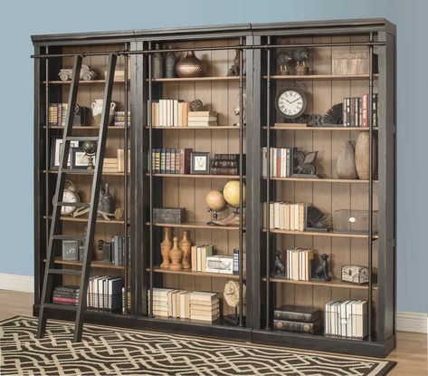 Laurel Foundry Modern Farmhouse Marilee Library Bookcase | Wayfair Library Bookcase, Bookcase Wall, Toulouse, Bookcase, Shelves, Free Shipping, Books, Wall, Furniture