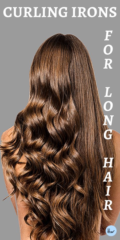 Can't find a curling iron that works on your long locks? Here are 5 that will do the trick. How To Curl Very Long Hair, Curling Long Thick Hair, Best Curling Iron For Long Hair, Hairstyles With Curling Iron, Hairstyles Curling Iron, Curling Iron Size Guide, How To Curl Long Hair, Curling Iron For Long Hair, Best Curling Iron