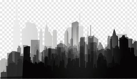 Gotham City Skyline, Buildings Illustration, Black And White Building, Building Silhouette, Black Building, City Skyline Silhouette, Architecture Portfolio Design, Building Icon, Desain Editorial