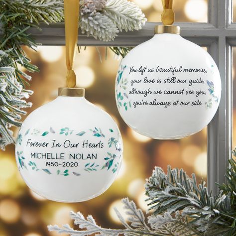 Poems For Lost Loved Ones, Memorial Items, Gold Hangers, Personalization Mall, Memorial Poems, Christmas Poems, Gold Cap, Memorial Signs, Custom Christmas Ornaments