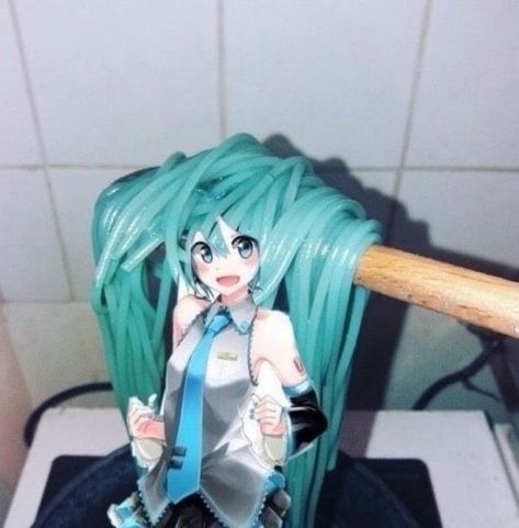 Green, Hair, Anime, Blue, Instagram, Figurine