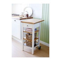 STENSTORP Kitchen cart - IKEA Ikea Stenstorp, House Pantry, Ikea Shopping, Small Kitchen Island, Kitchen Trolley, Apartment Organization, Traditional Farmhouse, Style Deco, Sewing Rooms