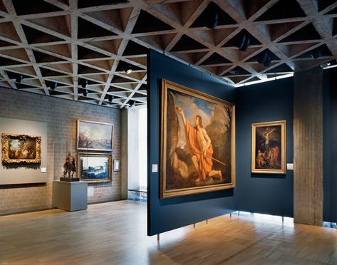 Yale University Art Gallery, Kahn Building Renovation - ennead Art Gallery Building, Gallery Building, Yale University Art Gallery, Modern Restaurant Design, Art Galleries Design, Louis Kahn, Art Gallery Interior, Gallery Lighting, Building Renovation