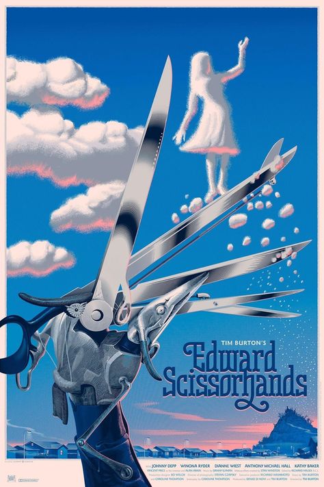 Edward Scissorhands Movie, Graphic Minimalist, Film Vintage, Romance Film, Jazz Poster, Tim Burton Movie, Film Poster Design, Movie Poster Wall, Edward Scissorhands