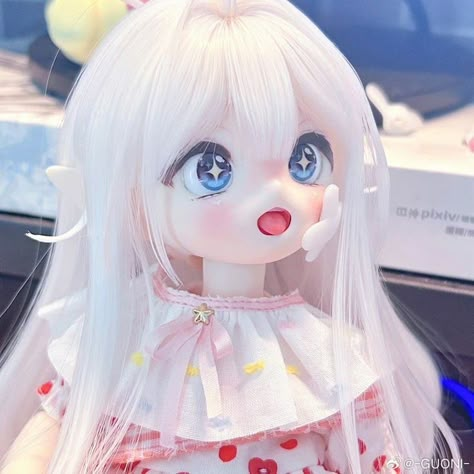 Kawaii Doll Pfp, Bjd Anime, Soft Pink Theme, Doll Aesthetic, Fantasy Art Dolls, Kawaii Doll, Silicone Dolls, Dream Doll, Anime Figurines