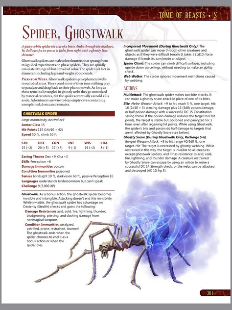 Spider Familiar Dnd, Dnd Stats, Christmas Campaign, Dungeons And Dragons 5e, Dnd Races, Dungeons And Dragons Classes, Dnd 5e Homebrew, Dnd Monsters, Monsters Inc