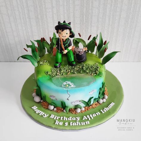 Boboiboy Duri, Fishing Cake, Fish Cake, Birthday Cake, Fishing, Fish, Cake