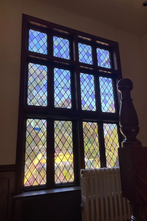 Massive Diamond Pattern Stained Glass Window | Hudson Valley House Parts Mystery Escape Room, Antique Stained Glass Windows, Window Stained, Antique Stain, Art Stained, Dark Gothic, Window Art, Window Frames, Stained Glass Window