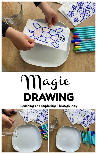 Magic Camp Activities, Magic Preschool Theme, Magic Water Painting Diy, Scientist Crafts For Preschool, Science Preschool Crafts, Preschool Magic Theme, Magic Week Activities, Science Activities For Preschoolers Easy, Magic For Preschoolers