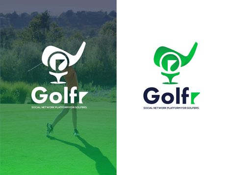 Golf Logo Inspiration, Golf Logo Design, Logomark Design, Logo Design App, Golf Logo, Golf Design, Golf Brands, Green Logo, App Logo