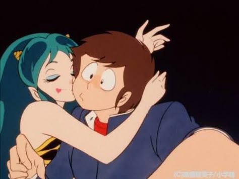 Lum And Ataru, Lum Invader, Urusei Yatsura, Edens Zero, 90s Anime, Manga Anime, Fantasy Art, Kiss, Disney Princess