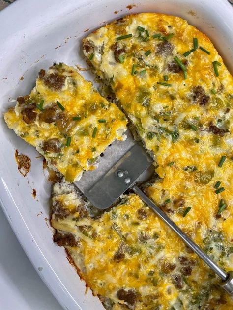 Turkey Sausage Breakfast Casserole - My Protein Pantry Turkey Sausage Breakfast Casserole, Healthy Egg Casserole, Turkey Sausage Breakfast, Sausage Egg Bake, Breakfast Egg Bake, Turkey Sausage Recipes, Baked Breakfast Casserole, Sausage Egg Casserole, Sausage Breakfast Casserole