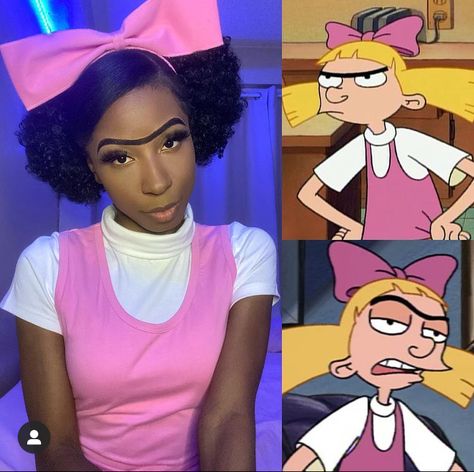 Unique Halloween Costumes Black Women, Blossom Powerpuff Costume Diy, Black Girls Costumes Halloween, Mixed Girl Halloween Costumes, Black Cosplay Women, Black Cosplay Ideas, Black Women Halloween Costumes, Black Characters Halloween Costume Ideas, Black People Halloween Costumes