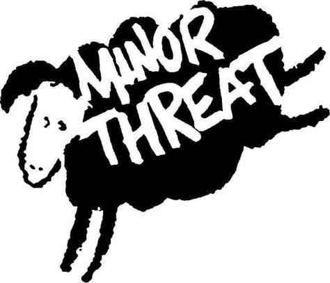 Punk Stencil Art, Minor Threat Logo, Minor Threat Poster, Punk Band Patches, Minor Threat Band, Punk Band Logos, Punk Stencil, Punk Logos, Punk Bands Logos