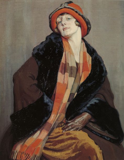 Hilda-Rix-Nicholas-Une-Australienne-1926 Art Mini Toile, Victoria Art, Galleria D'arte, Canvas Art Projects, Textured Canvas Art, Daily Painting, Australian Art, Beginner Painting, Red Hat