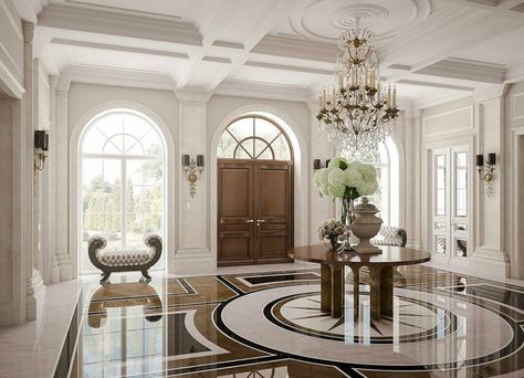 Event House, Daniel Park, Front Hallway, Marble Floors, Entryway Inspiration, Condo Interior, Hallway Designs, Dr House, Sanctuary Bedroom