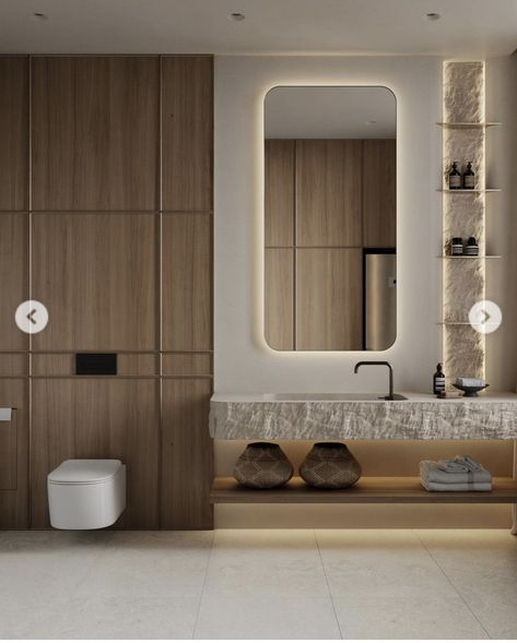 Powder Washroom, Bathroom Functional, Toilet Interior, Best Bathroom Vanities, Architecture Bathroom, Interior Tiles, Interior Design Games, Washroom Design, Bedroom Wall Designs