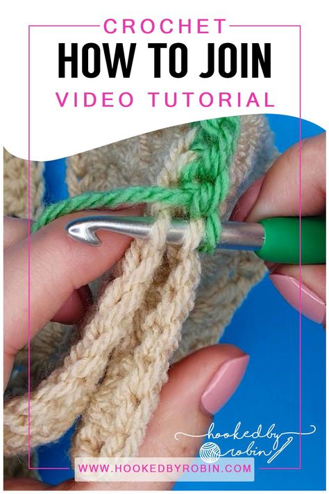 3 EASY Ways to Crochet Squares Together! NO SEWING!  — Hooked by Robin How To Put Crochet Squares Together, How To Crochet Blocks Together, Crochet Knitted Squares Together, How To Join Crochet Blocks Together, Sewing Together Crochet Pieces, How To Put Together Granny Squares, Sewing Crochet Squares Together, Joining Stitch Crochet, Continuous Joining Granny Squares