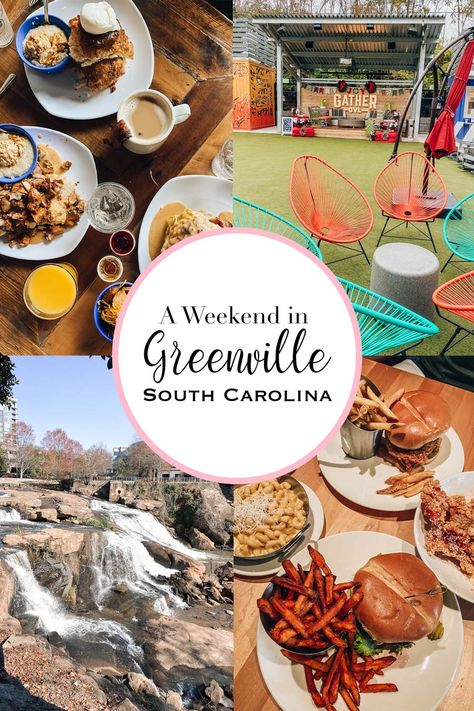 A Greenville, SC travel guide with all the best restaurants downtown. Written by South Carolina food blogger Mattison Heatherly. Greenville Sc Restaurants, Half Bath Renovation, Greenville Restaurants, South Carolina Food, Weekend In Austin, South Carolina Vacation, South Carolina Travel, Nyc Bars, Brunch Restaurants