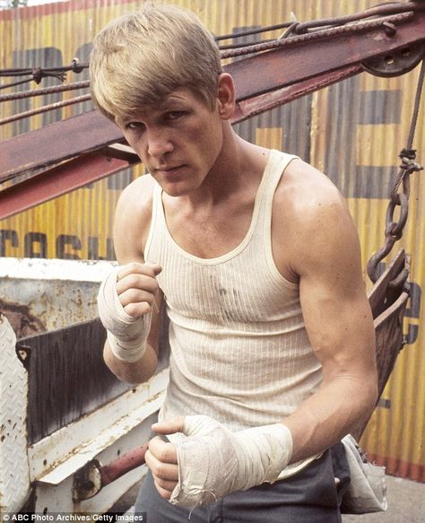 Boxing clever: Nick, seen here in Rich Man, Poor Man in 1975, kept in shape until he was named the World's Sexiest Man Alive Christopher Walken Young, Nick Nolte, Jeremy Davis, Tv Miniseries, Rich Kids Of Instagram, Poor Man, Christopher Walken, Retro Tv, Rich Kids