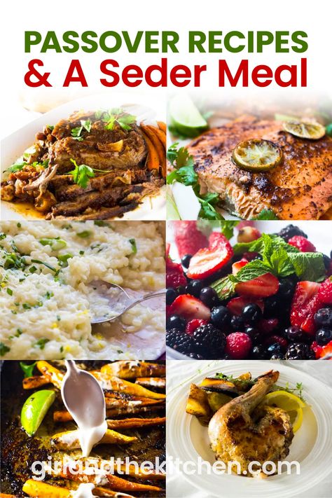 Passover Meal Recipes, Passover Main Dishes, Passover Sedar Recipes, Sedar Meal Recipes, Passover Seder Menu Ideas, Jewish Passover Recipes, Passover Seder Meal, Passover Salad Recipes, Easy Passover Meal