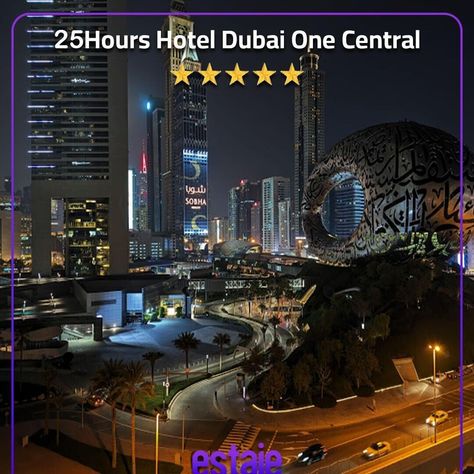 Discover the unique luxurious culture of 25hours Hotel Dubai One Central with #estaie! Book your stay for an unforgettable experience where urban style meets unparalleled comfort. ✨🏨 #estaie #bookwithus #luxury #culture #hotels #Dubai #25hourshotel #UAE #hospitality #stays Hotels Dubai, Urban Style, Dubai, Hotel, Quick Saves