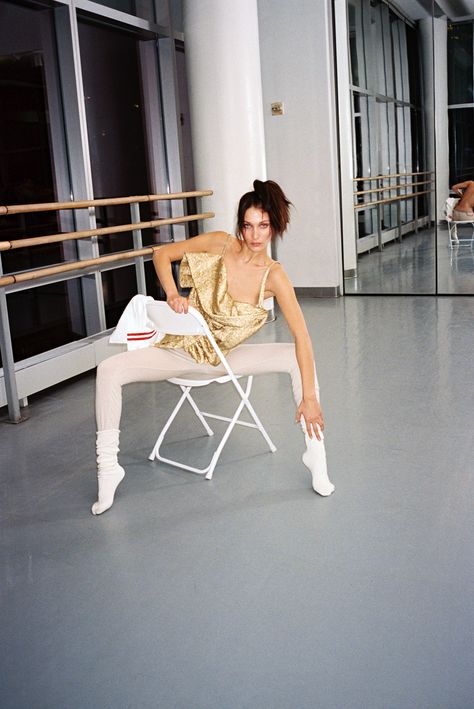 Cooling Down with Bella Hadid, Model-Turned-Dancing Queen Dance Fashion Editorial, Bella Hadid Photoshoot, Layered Knitwear, Mode Editorials, Interview Magazine, Alvin Ailey, Elle Us, Vogue Spain, Img Models