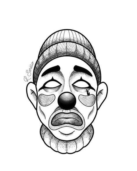 Drawing Ideas Chicano, Chicano Clown, Clown Art, Minimalist Tattoos, Wrist Tattoo, Tattoo Art Drawings, Tattoo Art, Tattoo Ideas, Tattoo Designs