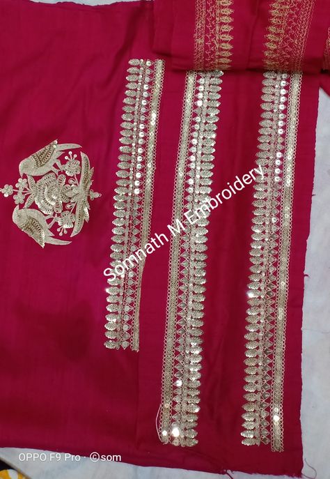 #marodiwork Marori Work Designs, Marori Work, Marodi Work, Bavariya Work, Machi Work, Sabyasachi Saree, Kasavu Saree, Hand Work Design, Bridal Jewels