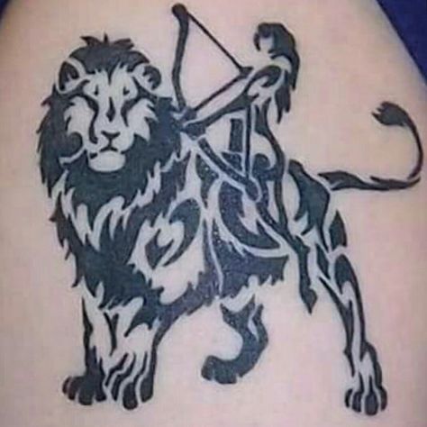 Leo Saggitarius Tattoo, Leo And Sagittarius Tattoo Together, Sagittarius And Leo Tattoo, Virgo And Leo Tattoo Combined, Leo Sagittarius Tattoo, About Sagittarius, Leo Tattoo Designs, Leo Tattoo, Sagittarius Tattoo