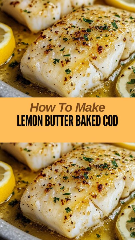 Ingredients: 2 lb cod fillet (or any white fish) ¼ cup butter or margarine 2 tbsp lemon juice... Cod Filet Recipes, Butter Baked Cod, White Fish Recipes Baked, White Fish Recipes, Fish Recipes Baked, Spinach Casserole, Dirt Cake, Baked Cod, Recipes Seafood