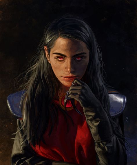 Grave Cleric Dnd, Female Vampire, Vampire Art, World Of Darkness, Dishonored, Red Eyes, Dnd Characters, Character Portraits, Dark Fantasy Art