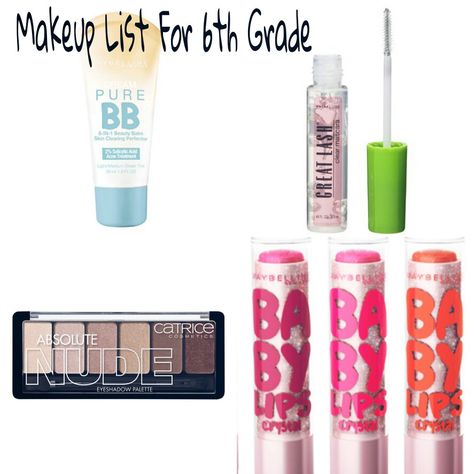 6th Grade Middle Schooler Collection. Light makeup for girls starting 6tg grade of middle school. 6th Grade Makeup, Middle School Makeup, Makeup For Girls, Natural Makeup For Teens, Iphone Wallpaper Pink, Facial Routine, Back To School Makeup, New Makeup Ideas, Haut Routine