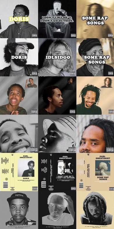 Earl Sweatshirt Wallpaper, Earl Sweatshirt Album, Some Rap Songs, Odd Future Wallpapers, Felicia The Goat, Wolf Haley, Earl Sweatshirt, Cool Album Covers, Future Wallpaper