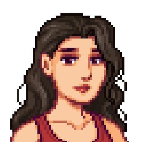 Stardew Valley Avatar, Brunette Characters, Rpg Maker, Stardew Valley, Character Ideas, 8 Bit, Pixel Art, Art Inspo, Stitch Patterns