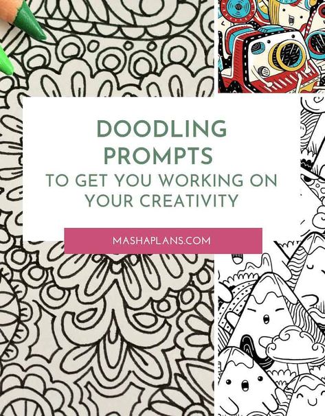 Doodling prompts and quick ideas for when you don't know what to doodle. 60+ fun doodling ideas to practice doodling every day. Doodling Prompts, What To Doodle, Gel Pen Doodles, Doodle For Beginners, Doodling Ideas, Doodle Art For Beginners, Free Doodles, Doodle Doodle, Bujo Doodles