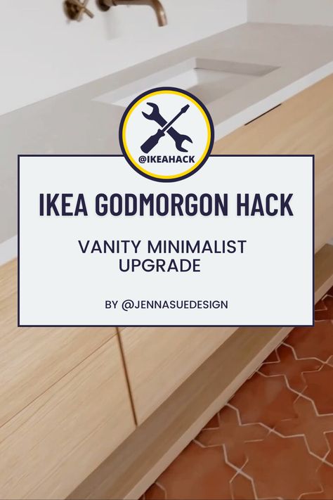 Ikea Godmorgon Vanity, Godmorgon Bathroom, Godmorgon Vanity, Ikea Godmorgon, Bathroom Hacks, Ikea Bathroom, Diy Ikea Hacks, Ikea Diy, Kids' Bathroom