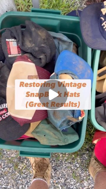 VintageZac on Instagram: "The easiest way to clean dirty hats 😮 (Results are AMAZING)
Throwback to this hat cleaning I did last year! Still shocked by how good they ended up looking! Anyone have any other restoration tips?! 

#thrifting #vintageclothing #fleamarketfinds #restoration #hats #vintagehats #hatrestoration #90sfashion #90sthrowback #thrifthaul #vintagehaul" Hat Cleaning, 90s Throwback, Green Diy, Laundry Ideas, Thrift Haul, Get It Together, Flea Market Finds, Laundry Hacks, Winter Beauty