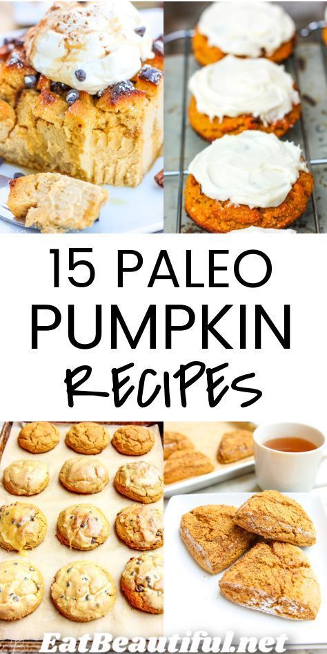 15 Paleo Pumpkin Recipes, all of which you'll want to make! Carefully chosen, because each one's "a keeper", enjoy scones, cookies, cakes, puddings, pancakes, pies, breads and more — all made with pumpkin and fall spices! The recipes are all Gluten-free and Paleo. Many are also Keto, Low Carb, GAPS diet-friendly, AIP and/or Vegan. | Eat Beautiful Recipes | paleo | pumpkin | recipes | keto | gaps diet | low carb | gluten free | aip || #paleo #pumpkin #recipes #aip #glutenfree #keto Paleo Fall Recipes, Paleo Pumpkin Cookies, Pumpkin Recipes Keto, Paleo Pumpkin Recipes, Gluten Free Pumpkin Recipes, Eat Beautiful, Beautiful Recipes, Pumpkin Pancake Recipe, Pumpkin Cookie Recipe