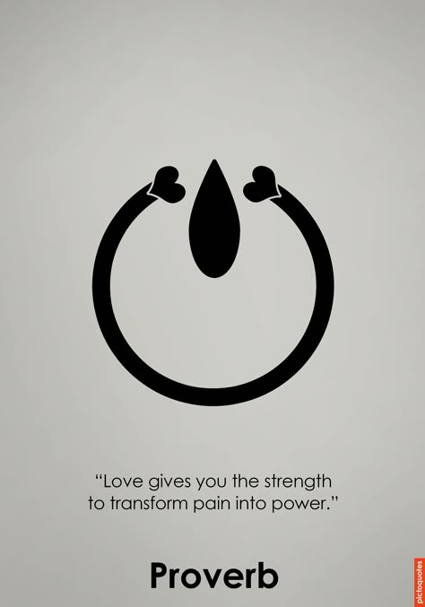 LOVE GIVES YOU THE STRENGTH TO TRANSFORM PAIN INTO POWER. Daily PictoQuotes, quotes illustrated as minimalist pictograms. #QUOTES #LIFEQUOTES #LOVE #LOVEQUOTES #QUOTESABOUTLIFE #INSPIRATIONALQUOTES Minimal Meaningful Tattoo For Men, Meaningful Symbol Tattoos, Pain Into Power, Quotes And Lyrics, Proverbs Quotes, Symbols And Meanings, Spiritual Symbols, Power Of Words, About Quotes