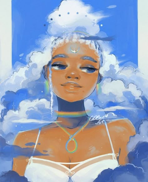 Cloud Hair, Tip Jar, Art Tools Drawing, Painting Digital, Afro Art, Sketchbook Inspiration, Art Styles, Drawing Reference Poses, Black People