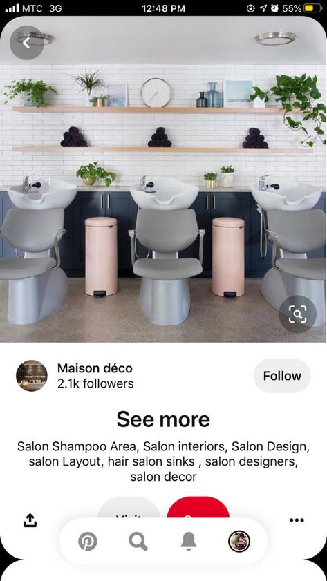 Hair Salon Sink Area, Salon Sink Area, Hair Salon Shampoo Area, Shampoo Back Bar Ideas Salon, Shampoo Bar Salon, Shampoo Area Ideas Salon, Salon Shampoo Bar, Hair Salon Shampoo Area Ideas, Shampoo Area In Salon