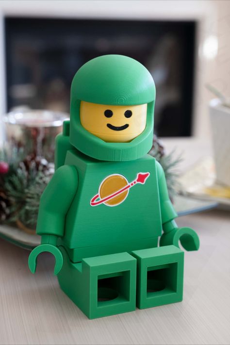 Introducing our Jumbo Classic Spaceman Minifigure Statue, a high-quality 3D printed Legoman inspired art piece that adds a playful touch to your home decor. This eye-catching and unique sculpture is perfect for fans of classic building toys or anyone who loves creative and nostalgic home accents. Lego Spaceman, Indiana Love, Classic Building, Cool Gifts For Kids, Unique Sculptures, Print 3d, Toronto Ontario, Building Toys, Inspired Homes