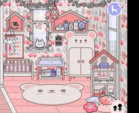 Toca Boba Bedroom Ideas, Toca Boca Nursery, Casa Toca Life World, Toca Life World Room, Toca Life Ideas, Toca Boca Hair Salon, Toca Life World Aesthetic Pfp, Bad Room Ideas, 가족 일러스트