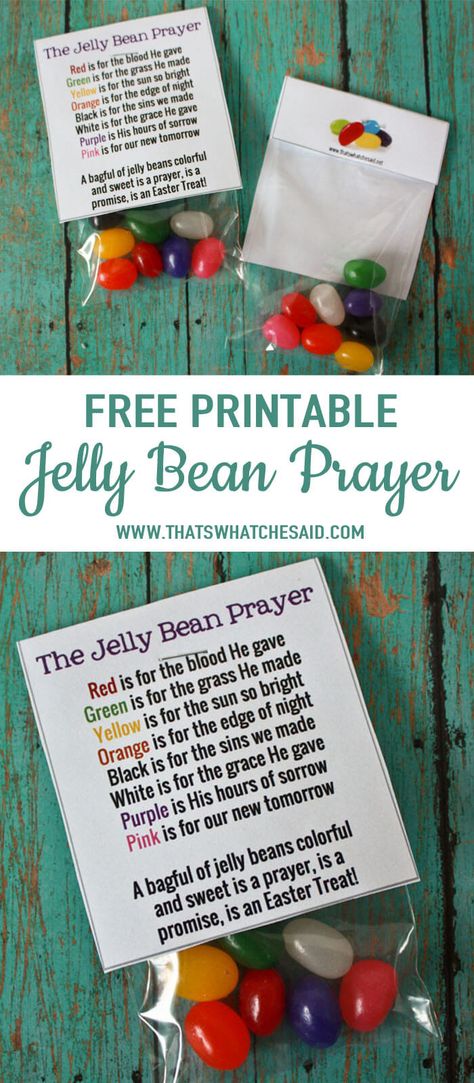 Jelly Bean Prayer, Jelly Bean Game, Agape Ideas, Jelly Beans Easter, Church Gifts, Treat Toppers, Christian Crafts, Faith Formation, Church Activities