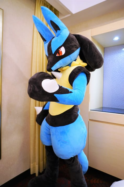 Lucario And Cinderace, Pikachu Love, Cinderace X Lucario, Riolu Pokemon, Pokken Tournament, Nintendo Plush, Video Game Costumes, Lucario Pokemon, Pokemon Costumes