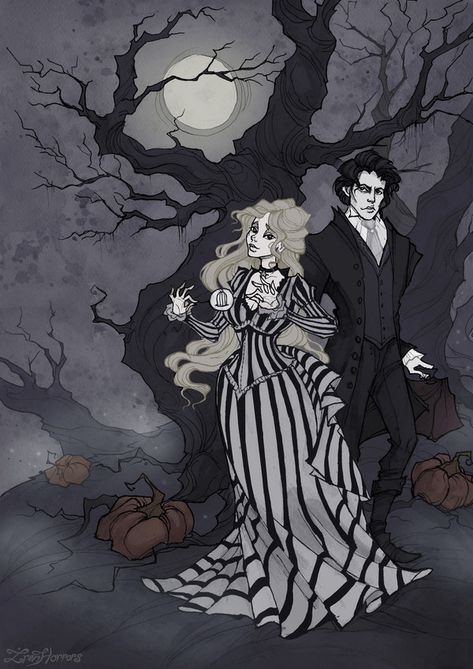 Katrina Van Tassel, Abigail Larson, The Legend Of Sleepy Hollow, Danny Elfman, Tim Burton Art, Tim Burton Films, Goth Art, Sleepy Hollow, Witch Art